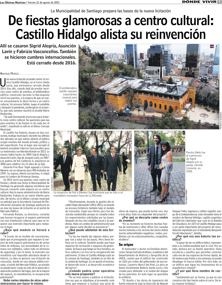 De fiestas glamorosas a centro cultural: Castillo Hidalgo alista su reinvención